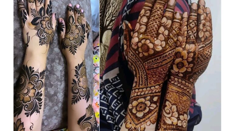 Attractive Pakistani Front Hand Mehndi Design