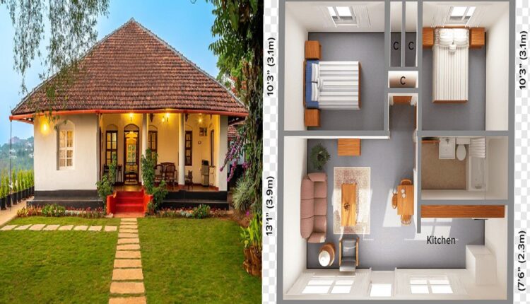 2 Room House Design In Village